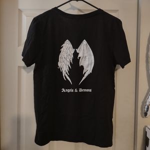 Men's Angels And Demons Black T-Shirt Size Small